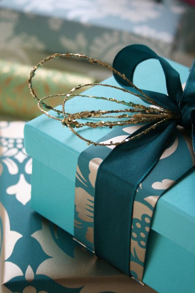 Ribest 3/8 inch Teal Double Face Satin Ribbon 50 Yards Per Roll for Gift Wrapping Flowers Bouquet Hair Accessories Wedding Birthday Teal - Image 5